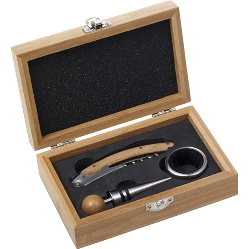 Riaz DÁRKOVÁ SADA NA VÍNO V Bambusová krabička Riaz DÁRKOVÁ SADA NA VÍNO V Bambusová krabička